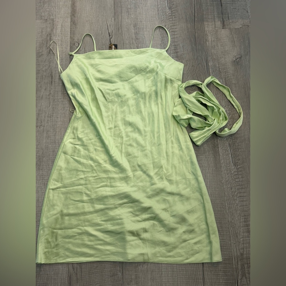 Express Light Green Spaghetti Strap Dress